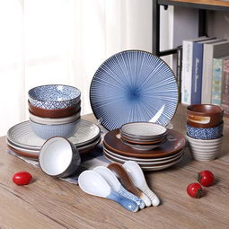 品味和風雅韻——品味日式青花陶瓷餐具套裝的獨特魅力