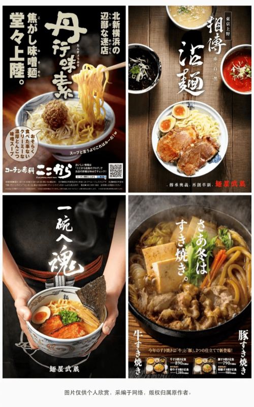 匠心入魂 解讀32款日式拉面海報設計的視覺盛宴